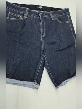 LuLaRoe Dark Indigo Denim Women's Plus Size Jean Shorts Size 38 / 18